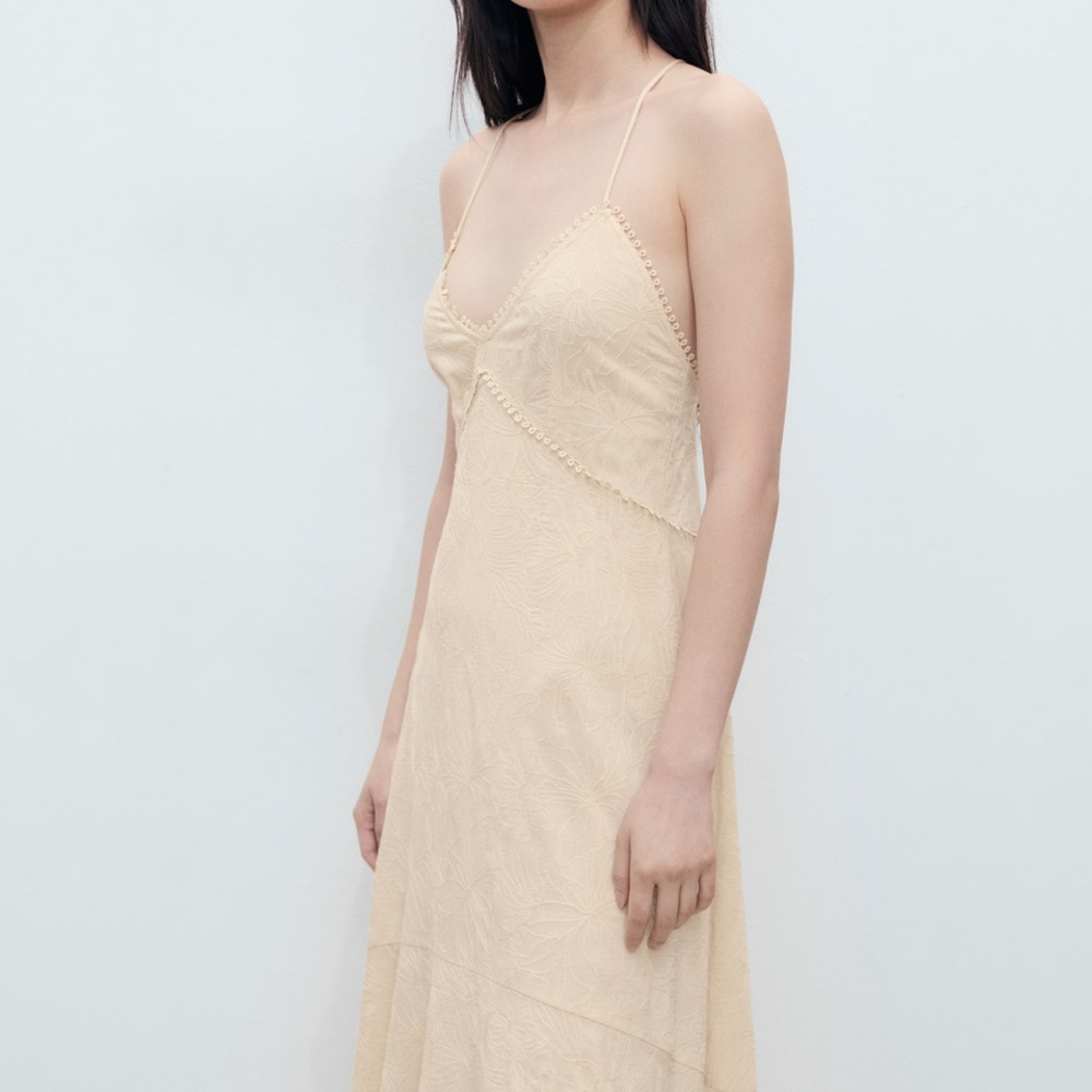Mango Cream Maxi Dress - Picture 3 of 13